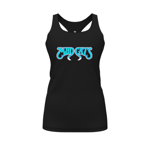 [CUS-DFW-RCBK-PER-BLK-FYS-LOGO2] Racerback Tank Top (Female Youth S, Black, Logo 2)