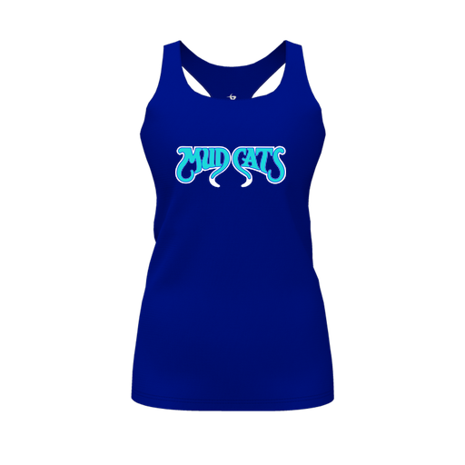 [CUS-DFW-RCBK-PER-RYL-FYS-LOGO2] Racerback Tank Top (Female Youth S, Royal, Logo 2)