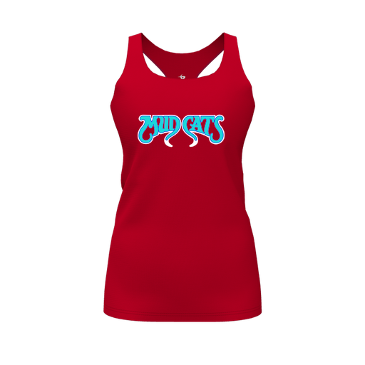 [CUS-DFW-RCBK-PER-RED-FYS-LOGO2] Racerback Tank Top (Female Youth S, Red, Logo 2)