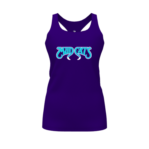 [FT0TRBPP-FYS-LOGO2] Decker Racerback Tank Top (Female Youth S, Purple, Logo 2)