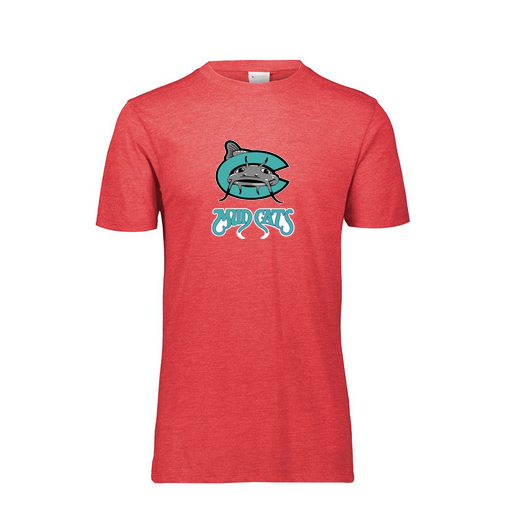 [FTSCUBRD-YS-LOGO1] Decker Youth Tri-Blend T-Shirt - Short Sleeve (Youth S, Red, Logo 1)