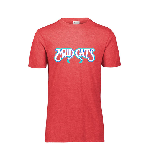 [FTSCUBRD-YS-LOGO3] Decker Youth Tri-Blend T-Shirt - Short Sleeve (Youth S, Red, Logo 3)