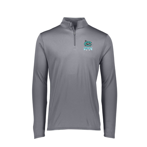 [FTLQFLGY-FAXS-LOGO1] Decker Women's Flex-Lite 1/4 Zip Shirt (Female Adult XS, Gray, Logo 1)