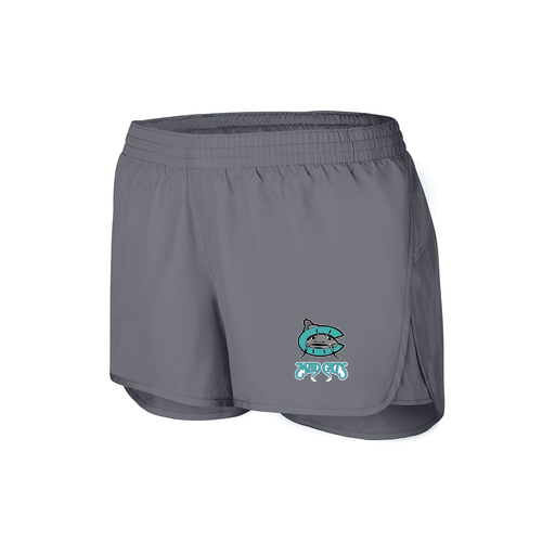 [2430.059.XS-LOGO1] Women's Performance Shorts (Female Adult XS, grey, Logo 1)