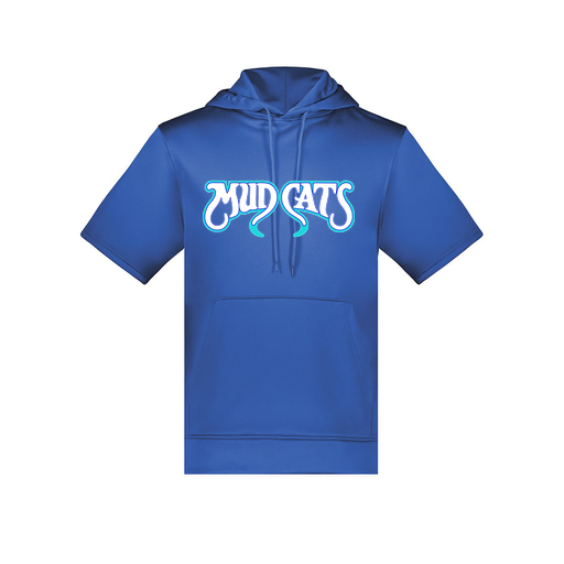 [6871.060.S-LOGO3] Men's Dri Fit Short Sleeve Hoodie (Adult S, Royal, Logo 3)