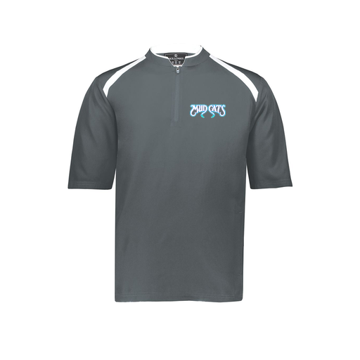 [229581-AS-GRY-LOGO3] Men's Dugout Short Sleeve Pullover (Adult S, Gray, Logo 3)