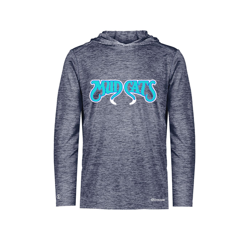 [FOLHCGNV-AS-LOGO2] Decker Men's Charge Hoodie (Adult S, Navy, Logo 2)