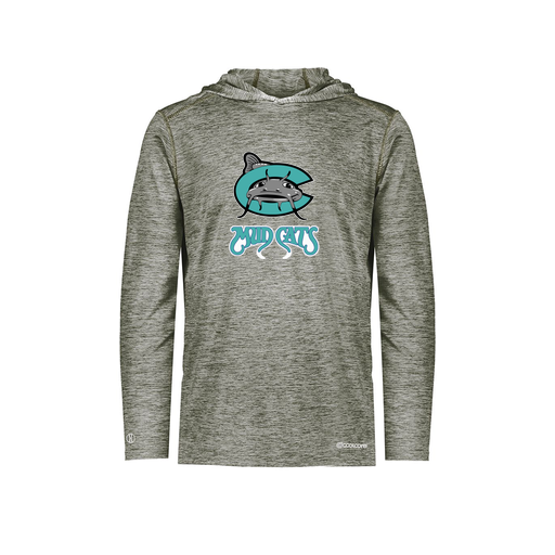 [FOLHCGGY-AS-LOGO1] Men's Charge Hoodie (Adult S, Gray, Logo 1)
