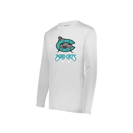 [222822.005.XS-LOGO1] Men's LS Smooth Sport Shirt (Adult XS, White, Logo 1)