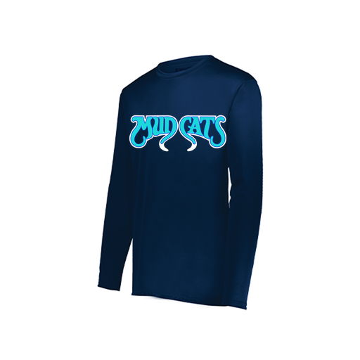 [222822.065.XS-LOGO2] Men's LS Smooth Sport Shirt (Adult XS, Navy, Logo 2)