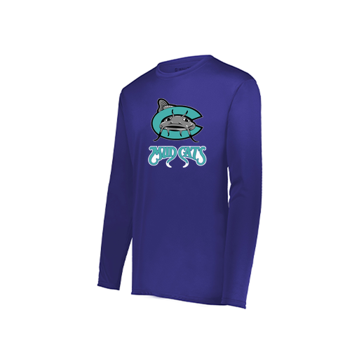 [222822.747.XS-LOGO1] Men's LS Smooth Sport Shirt (Adult XS, Purple, Logo 1)