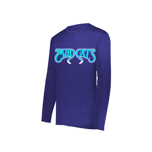 [222822.747.XS-LOGO2] Men's LS Smooth Sport Shirt (Adult XS, Purple, Logo 2)