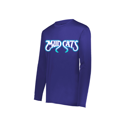 [222822.747.XS-LOGO3] Men's LS Smooth Sport Shirt (Adult XS, Purple, Logo 3)