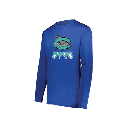 [222822.060.XS-LOGO1] Men's LS Smooth Sport Shirt (Adult XS, Royal, Logo 1)