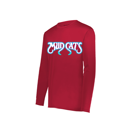 [222822.083.XS-LOGO3] Men's LS Smooth Sport Shirt (Adult XS, Red, Logo 3)