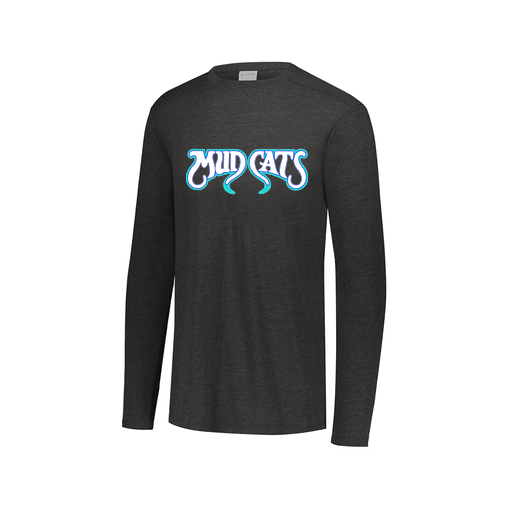 [FTLCUBBK-AXS-LOGO3] Decker Men's Tri-Blend T-Shirt - Long Sleeve (Adult XS, Black, Logo 3)