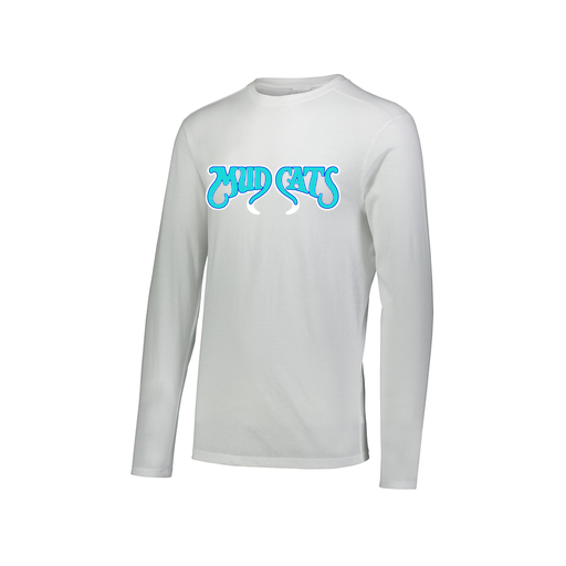[FTLCUBWH-AXS-LOGO2] Decker Men's Tri-Blend T-Shirt - Long Sleeve (Adult XS, White, Logo 2)