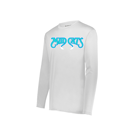 [222823.005.S-LOGO2] Youth LS Smooth Sport Shirt (Youth S, White, Logo 2)