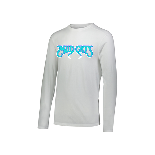 [FTLCUBWH-YS-LOGO2] Decker Youth Tri-Blend T-Shirt - Long Sleeve (Youth S, White, Logo 2)