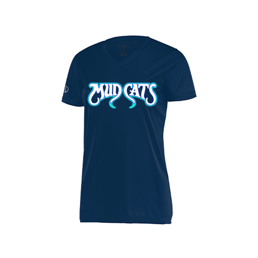 [222820.065.S-LOGO3] Ladies Movement Dri Fit Shirt (Female Adult S, Navy, Logo 3)