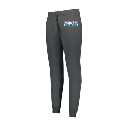 [229748.E83.XS-LOGO3] Ladies 60/40 Fleece Jogger (Female Adult XS, Gray, Logo 3)