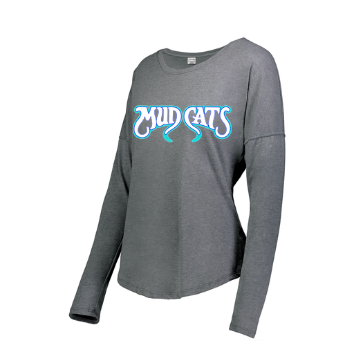 [3077.013.XS-LOGO3] Ladies LS Ultra-blend T-Shirt (Female Adult XS, Gray, Logo 3)