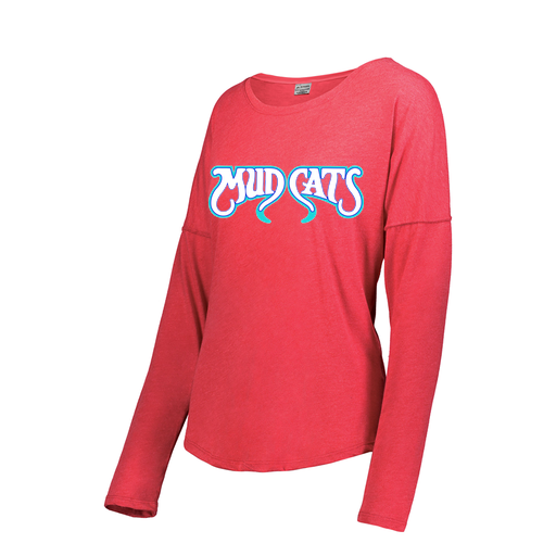 [3077.V96.XS-LOGO3] Ladies LS Ultra-blend T-Shirt (Female Adult XS, Red, Logo 3)