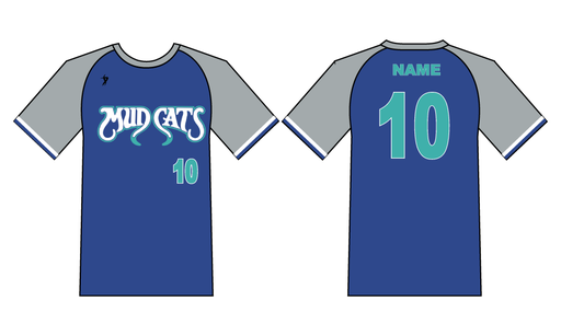 Mud Cats - Royal Blue & Grey Crew Neck Jersey